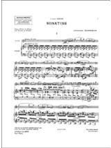 Sonatine - Alexandre Tansman - Partition - Flûte traversière